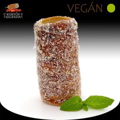 Kókuszos ízesítésű - snack méretű Vegán kürtőskalács desszertélmény
